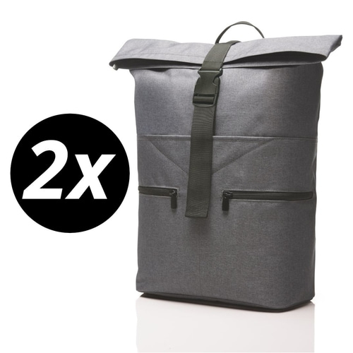 2 x HALFAR 1812198 Notebook-Rucksack FASHION gepolstertes Notebookfach NEU