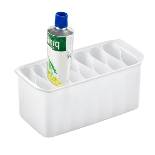 BETTY BOSSI Tuben Aufbewahrungsbox Kühlschrank Organizer Kosmetik weiß
