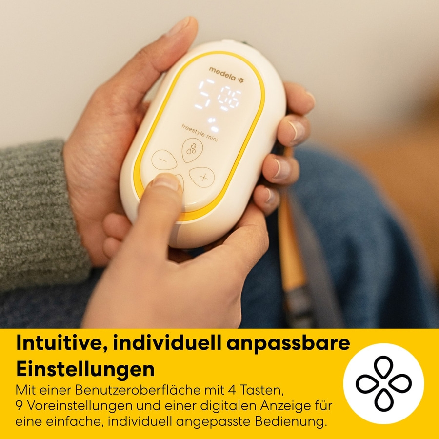 MEDELA Freestyle™ Mini Classic elektrische Doppelmilchpumpe klein leistungsstark