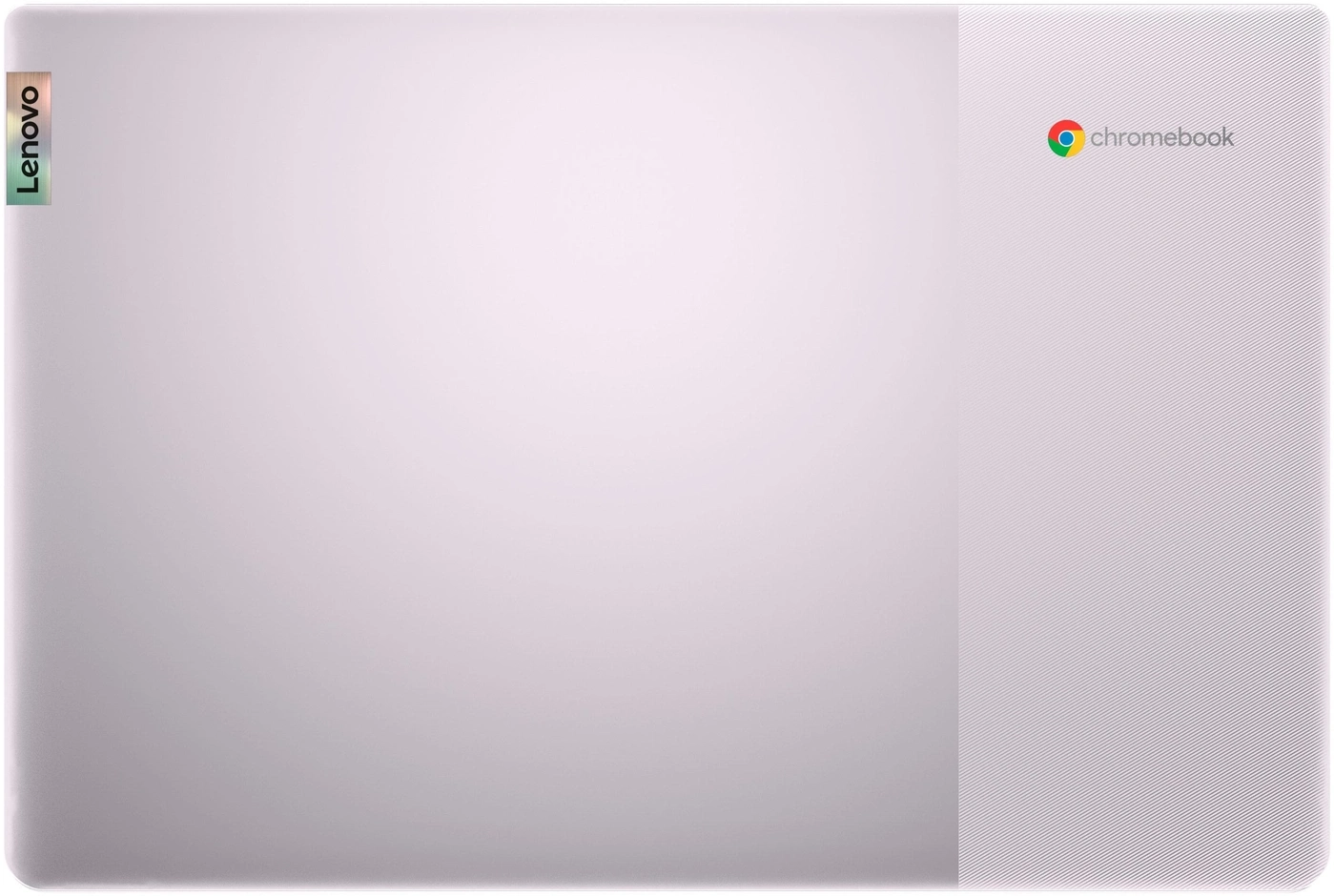 Lenovo Chromebook mit Google Logo auf weißem Hintergrund
