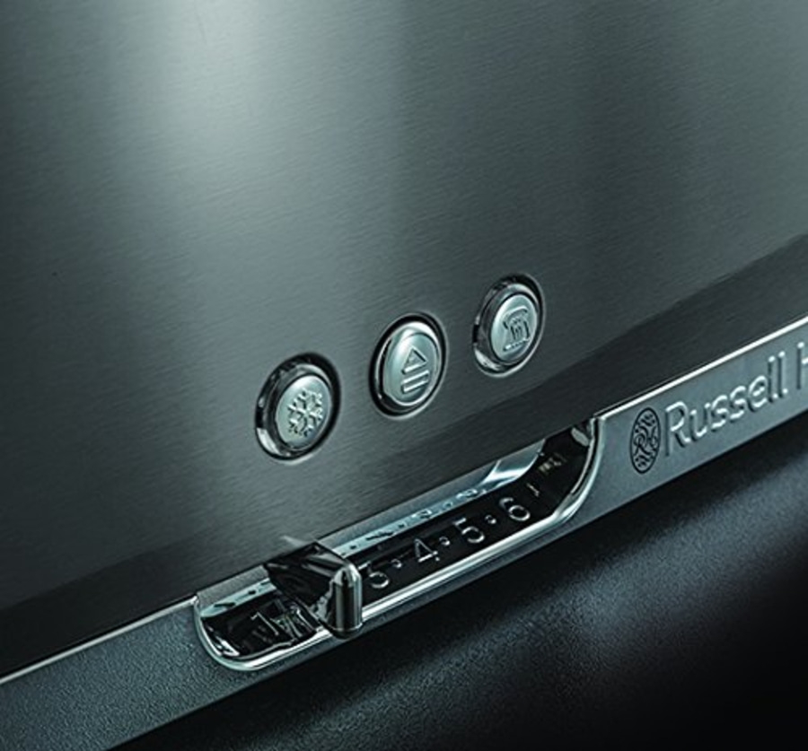 RUSSELL HOBBS Langschlitz-Toaster Luna Moonlight Grey 23251-56 1420W 6 Stufen