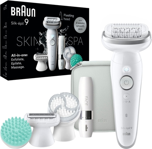 BRAUN Silk-epil 9 9-381 SkinSpa Epilierer Wet&Dry Akku Rasierer Peeling B-WARE