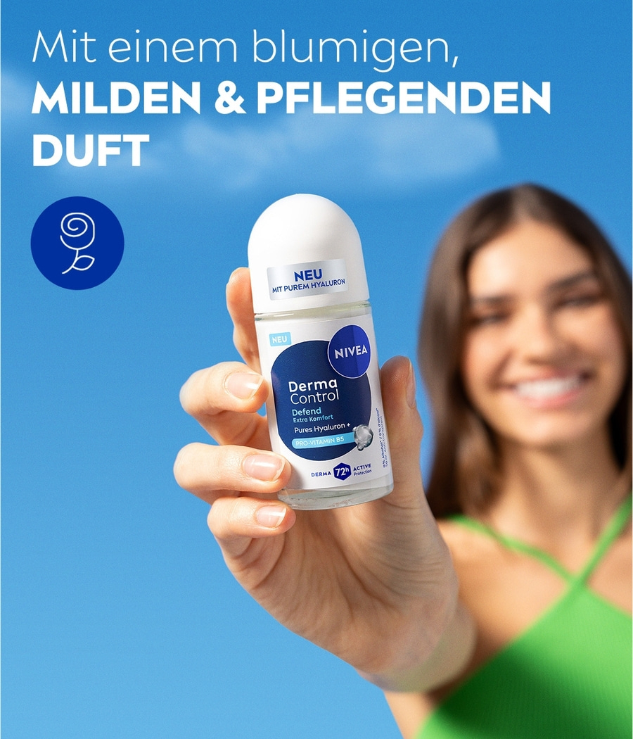 NIVEA Deodorant Derma Control Defend Roll-On 6 x 50ml