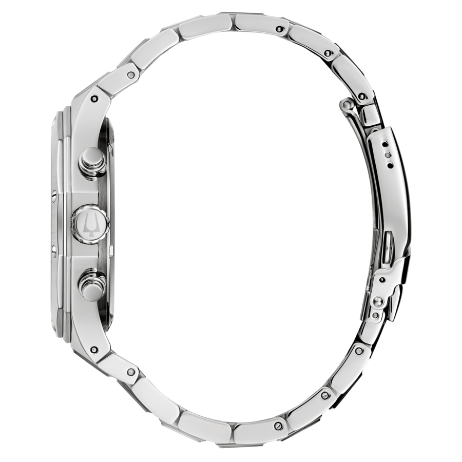 BULOVA 96B410 Armbanduhr Herrenuhr 45 mm Edelstahlarmband Saphirglas B-Ware