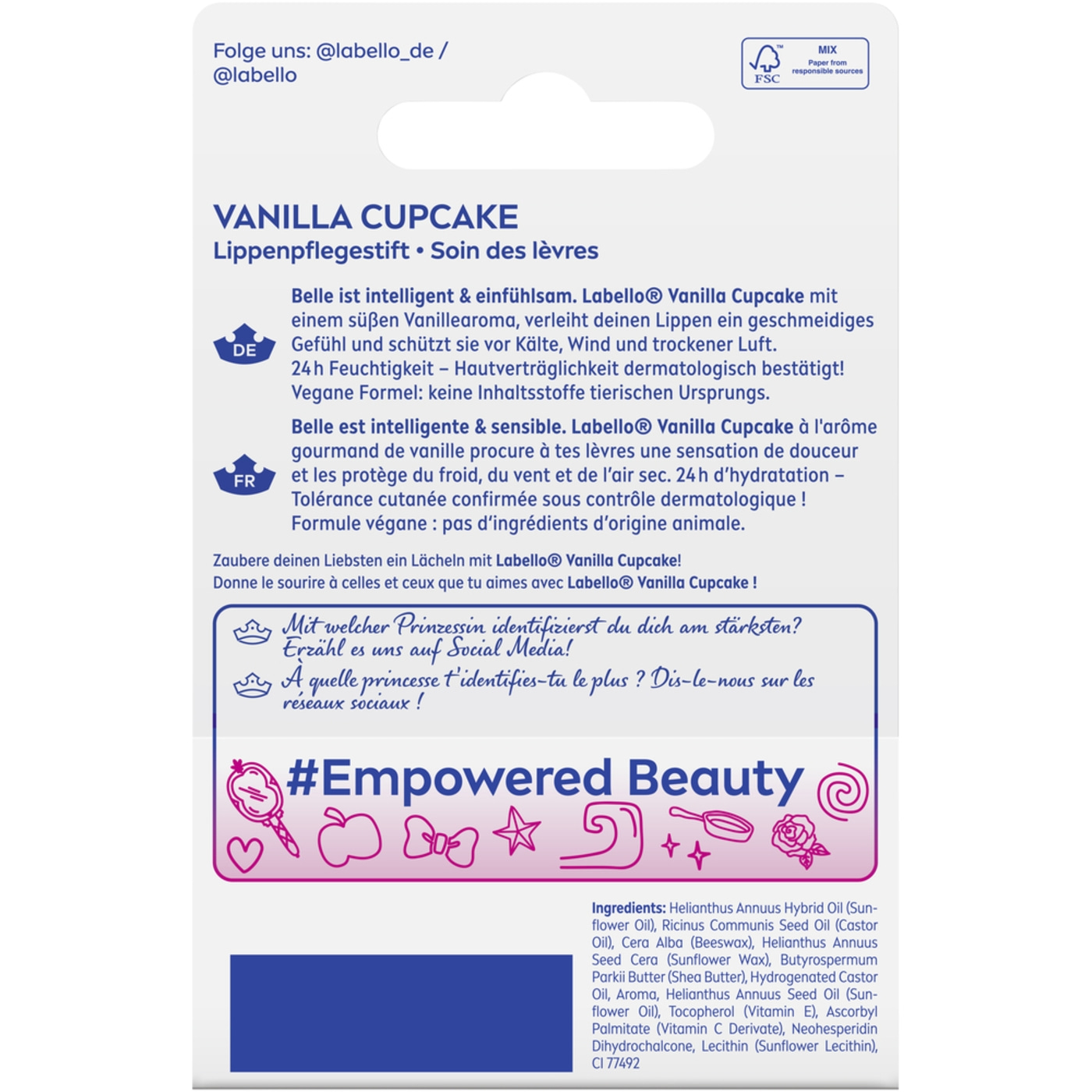 Labello LIMITED DISNEY PRINCESS EDITION Lippenpflegeset (4-teilig)