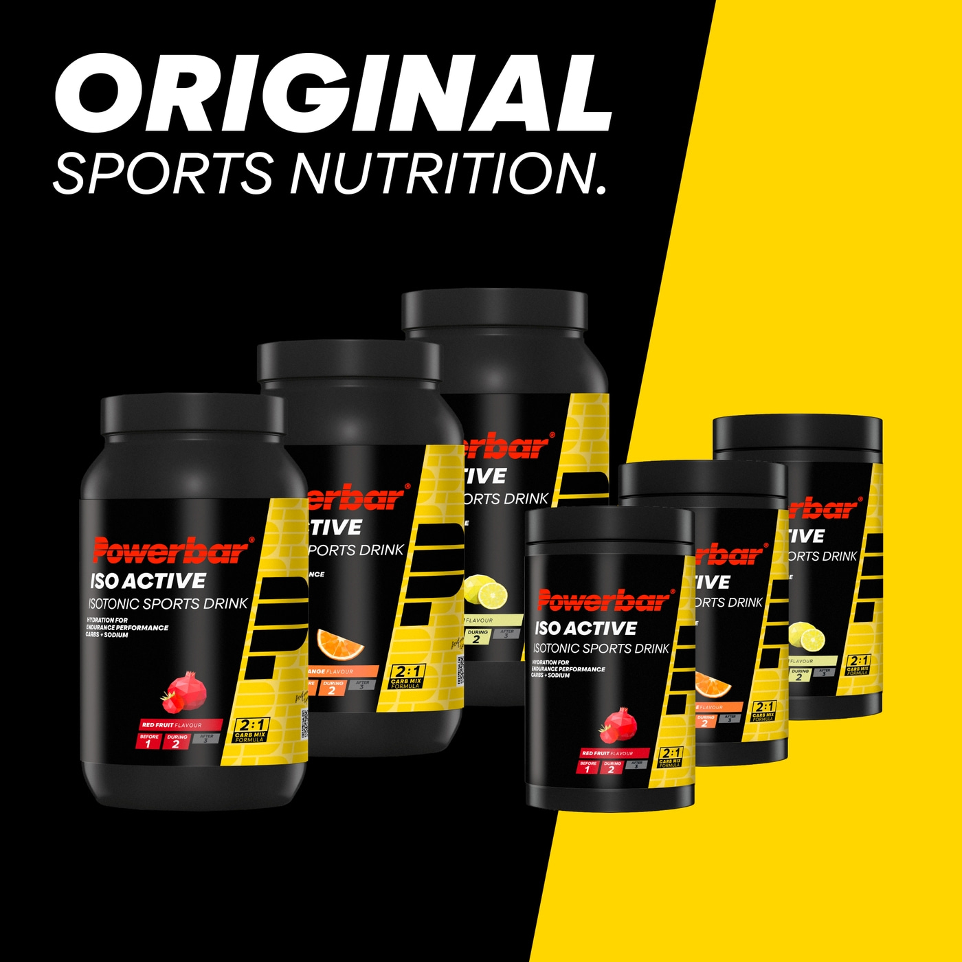 POWERBAR Isoactive Lemon 600g - Isotonisches Sportgetränk 5 Elektrolyte Pulver