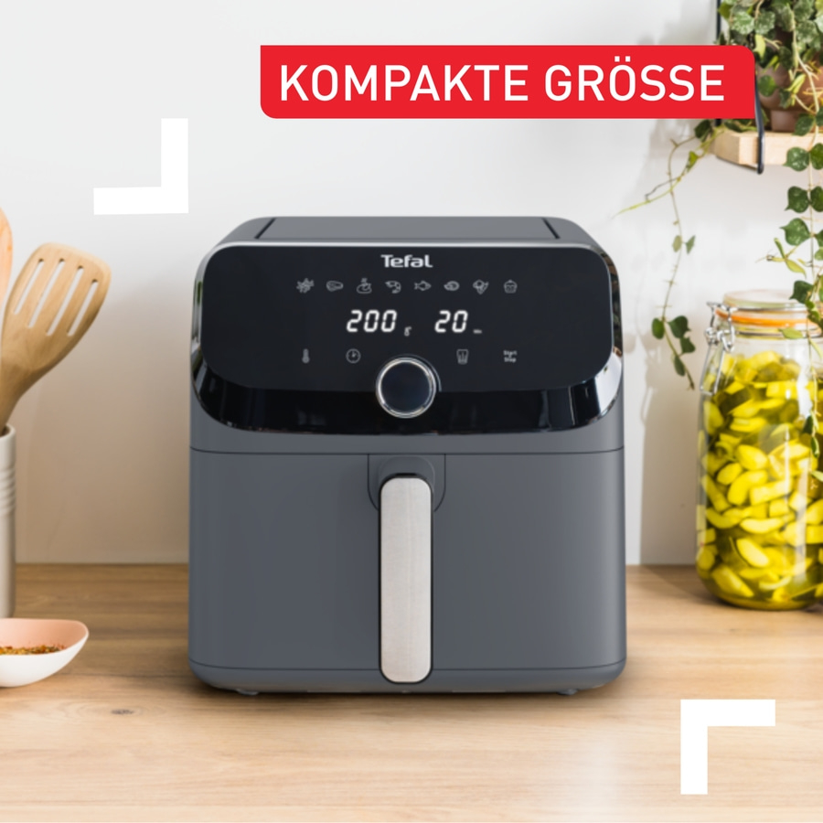 TEFAL Easy Fry Mega Heißluftfritteuse EY855BE0 Air Fryer Fritteuse 7,5 Liter