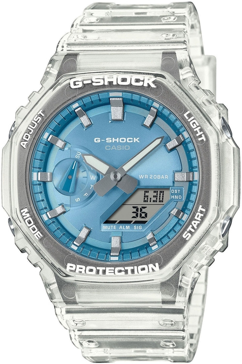 CASIO G-SHOCK Chronograph GA-2100BM-7A2ER Quarz Leuchtzeiger Alarm 45mm B-WARE