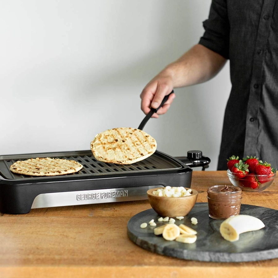 GEORGE FOREMAN Smokeless BBQ Grill 25850-56 raucharmer Indoor Elektro Tischgrill