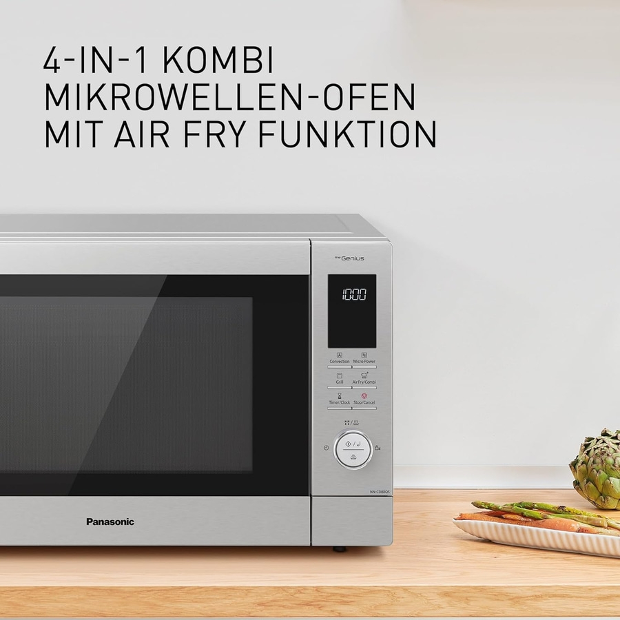 PANASONIC 4in1 Kombigerät Air Fryer + Mikrowelle + Grill + Heißluft NN-CD88QSEPG