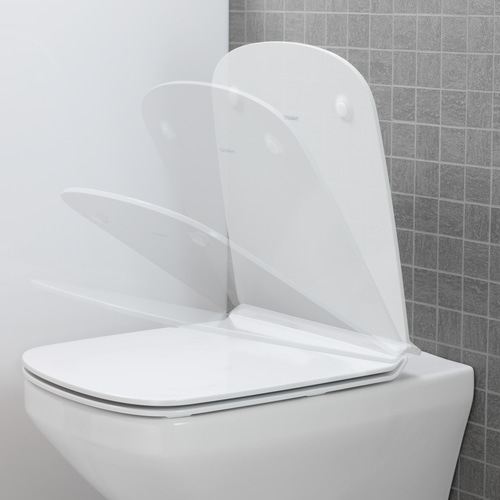 DURAVIT DuraStyle Wand-WC Set Rimless WC-Sitz WC randlos Absenkautomatik
