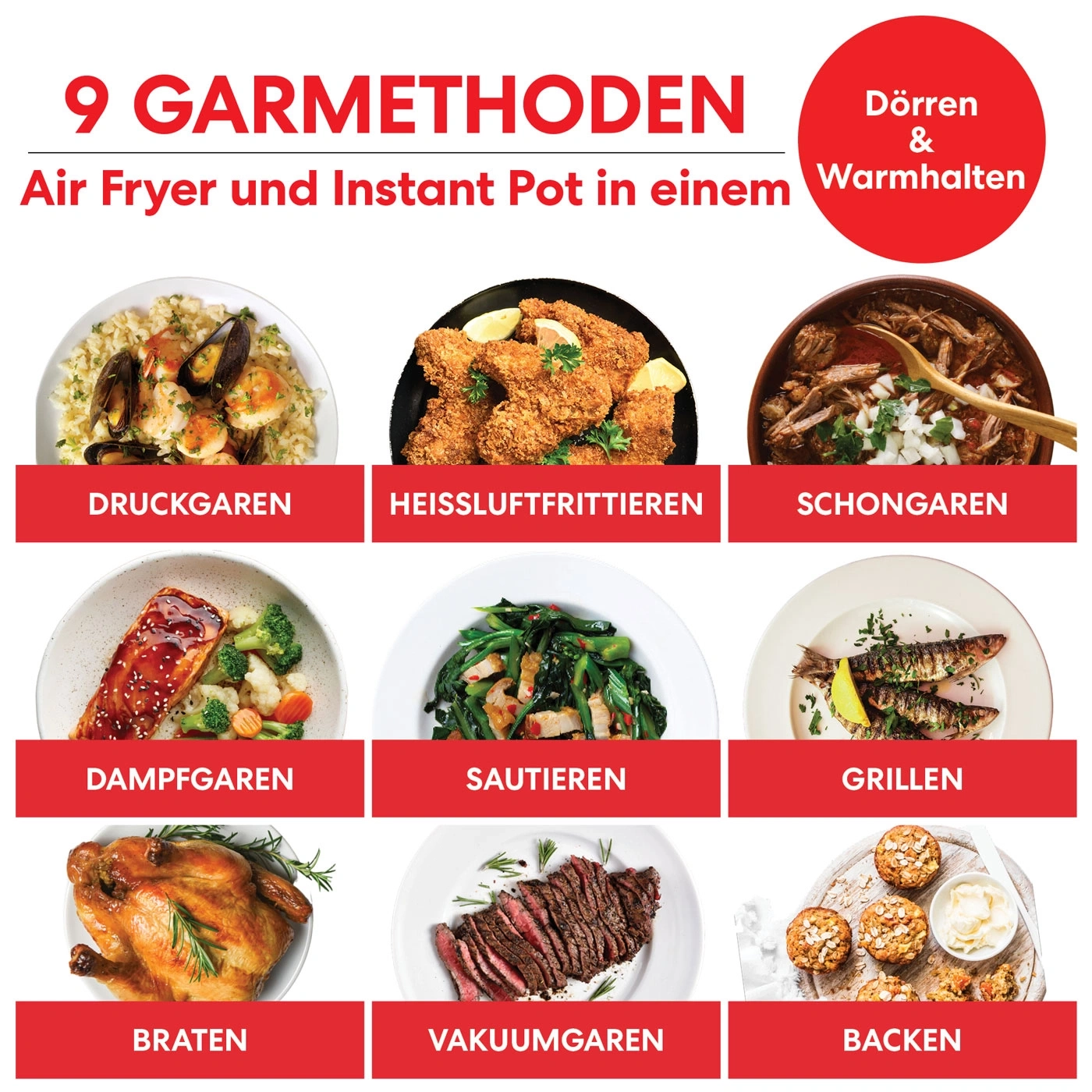 INSTANT POT Pro Crisp Multikocher 11in1 Heißluftfritteuse Slow Cooker NEU