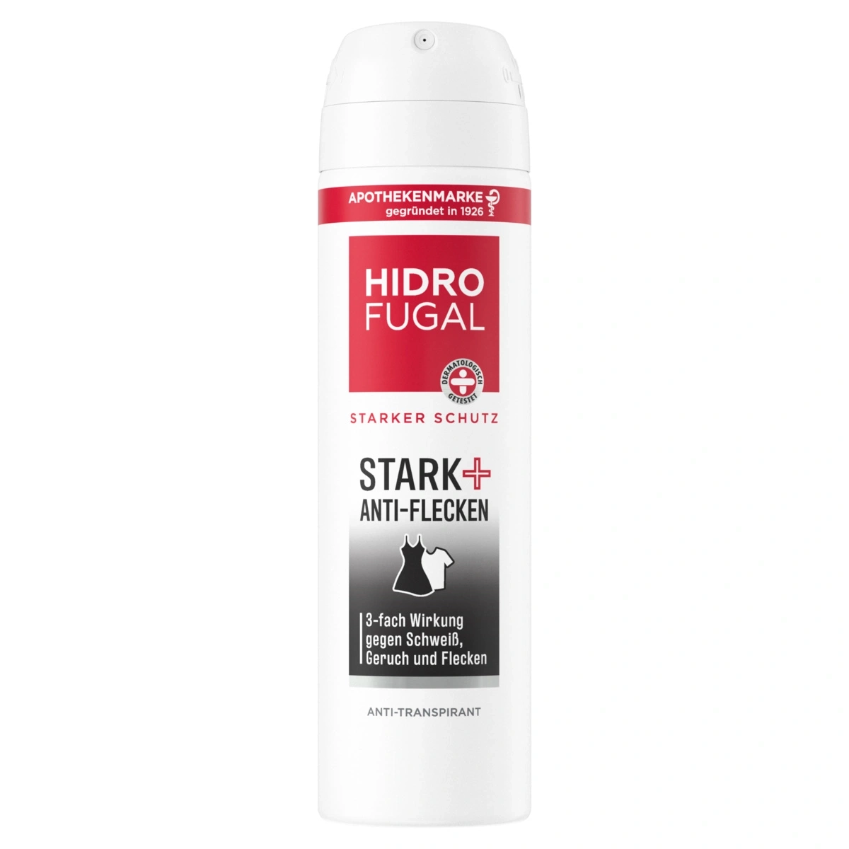 Hidro Fugál Anti-Flecken Starker Schutz Deospray in Weiß
