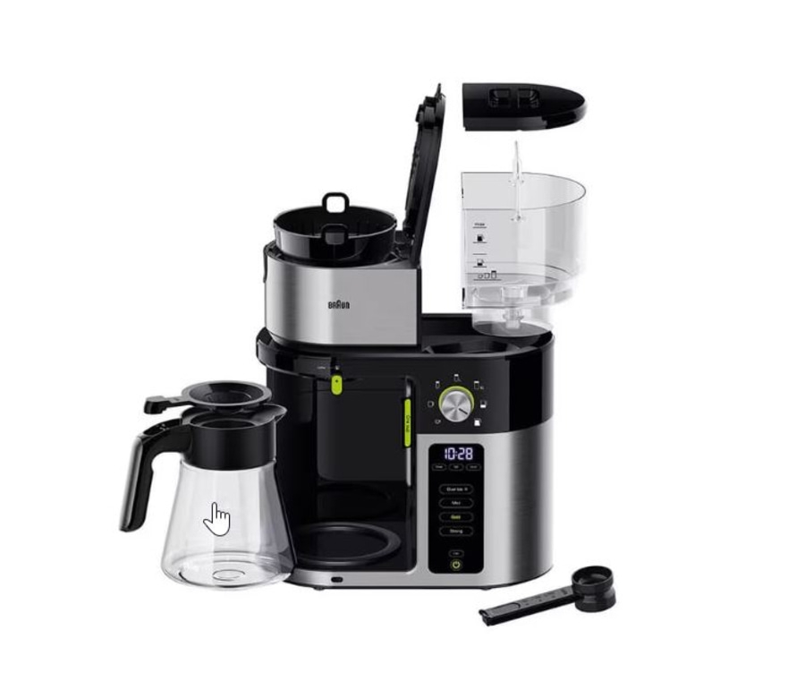 BRAUN Filterkaffeemaschine MultiServe KF9050BK 10 Tassen 1750 W Display