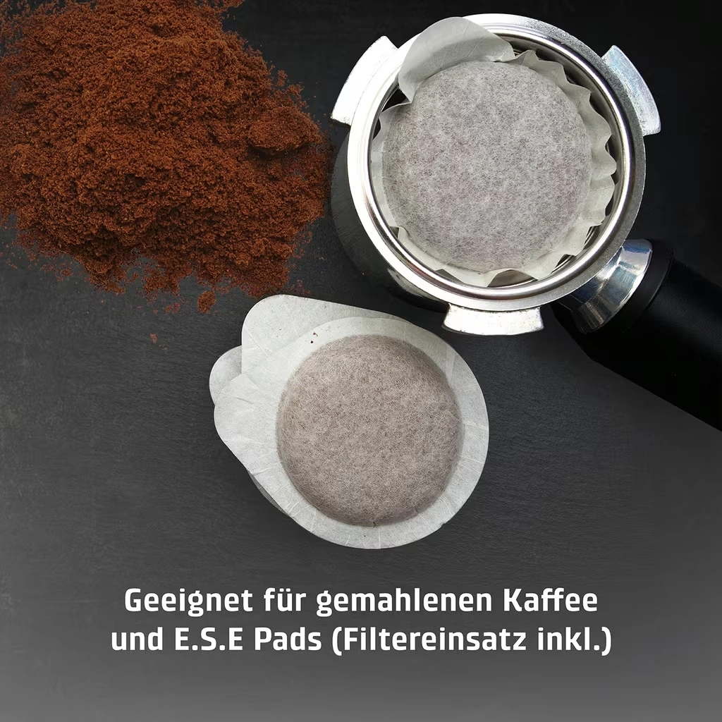 CASO Design Espresso Gourmet Siebträgermaschine 19 Bar Edelstahl Kaffee NEU