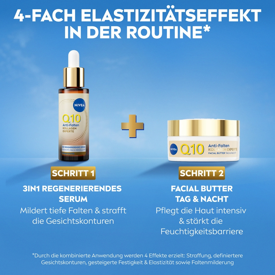 NIVEA Q10 Anti-Falten Serum und Facial Butter für 4-fach Elastizitätseffekt