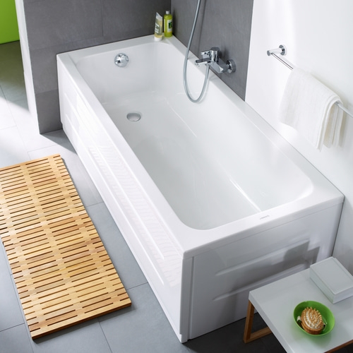 DURAVIT Badewanne D-Code 1700 x 700 mm Weiß mit einer Rückenschräge