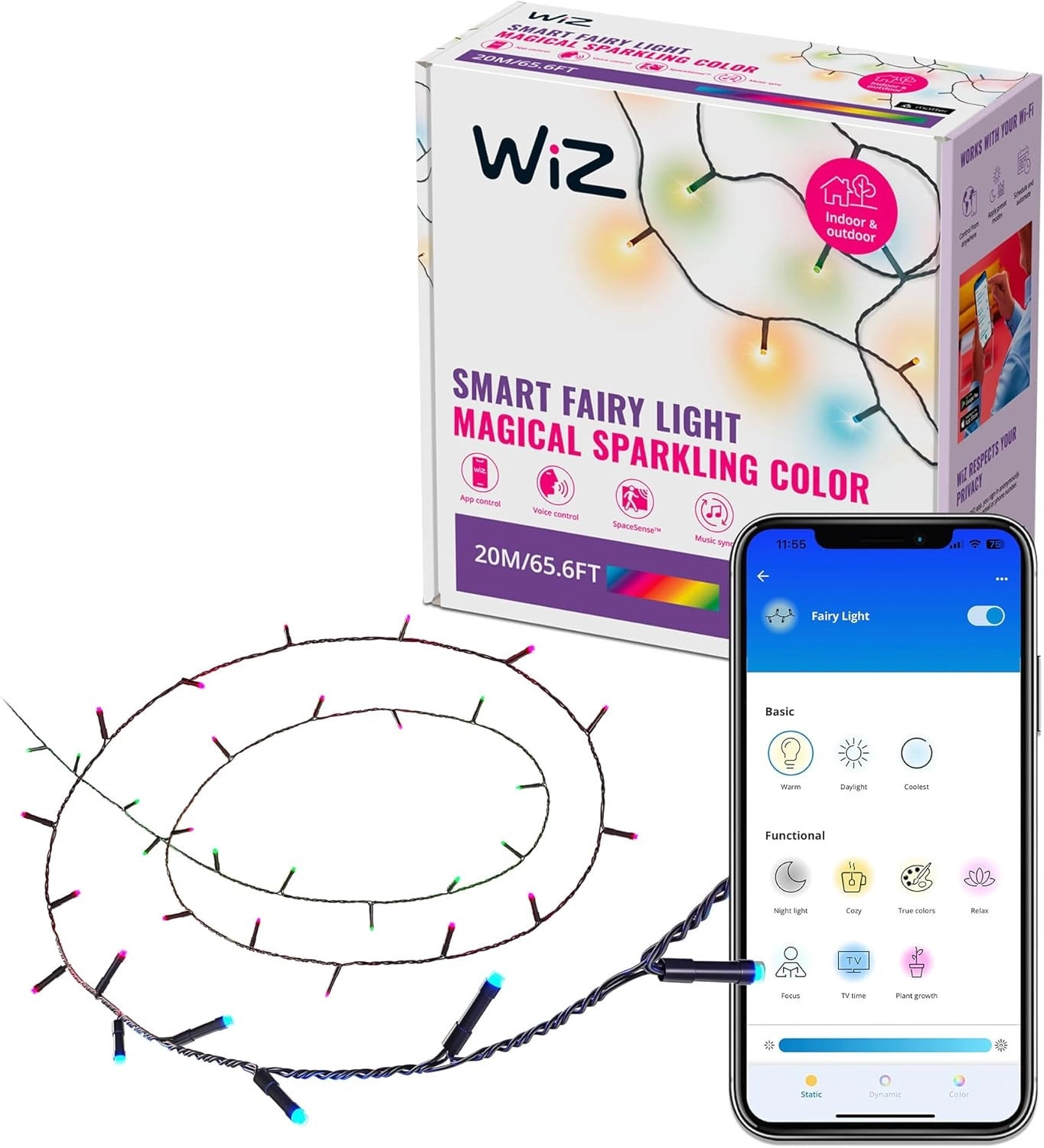 Einleitung der Smart Fairy Light Magische Funkenfarbe