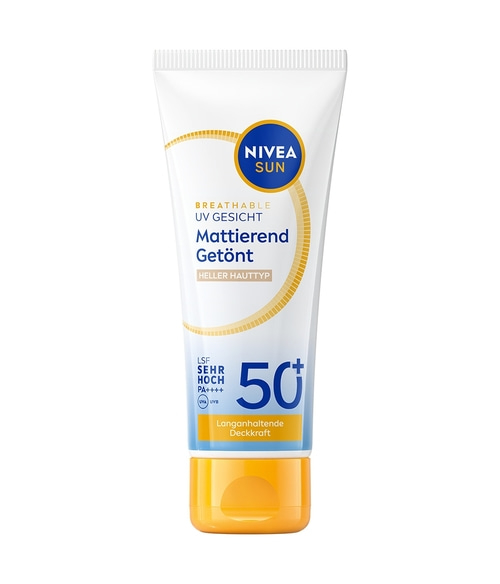 NIVEA SUN Breathable UV Gesicht mattierend hell LSF 50+ 40ml