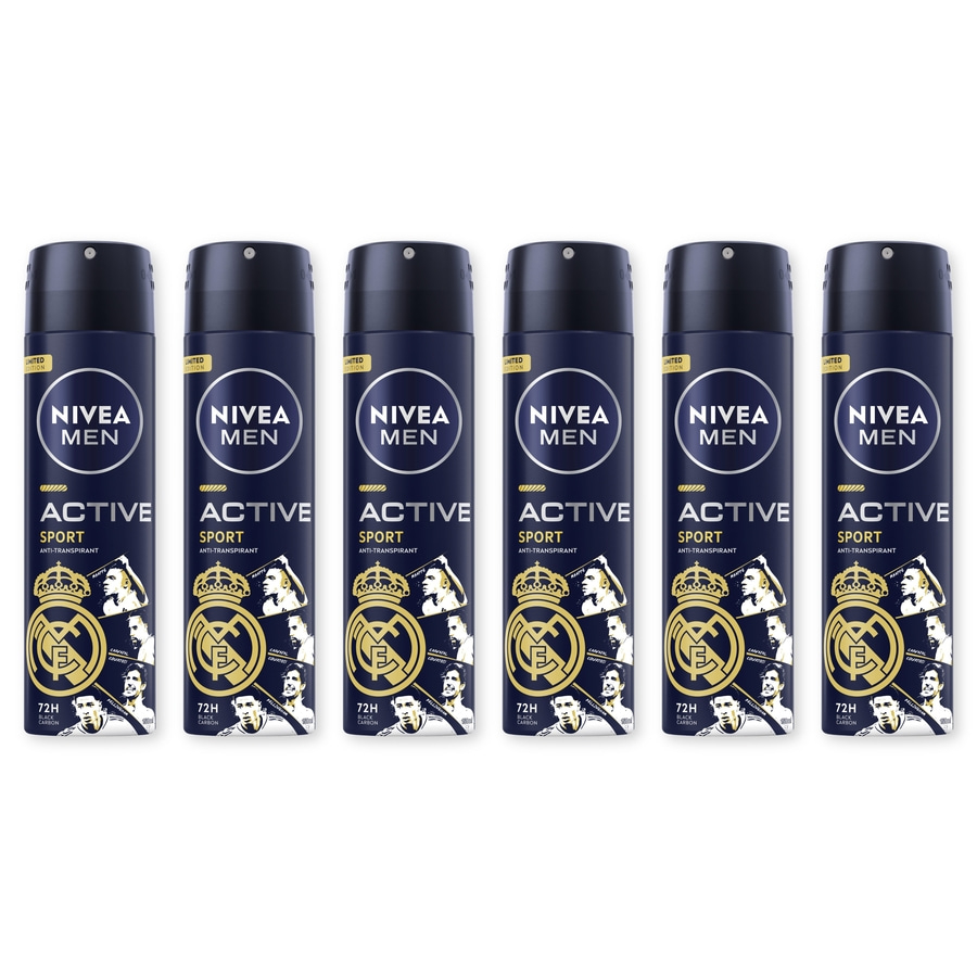 NIVEA MEN Deodorant Active Sport Limited Edition Deo Spray 6 x 150 ml