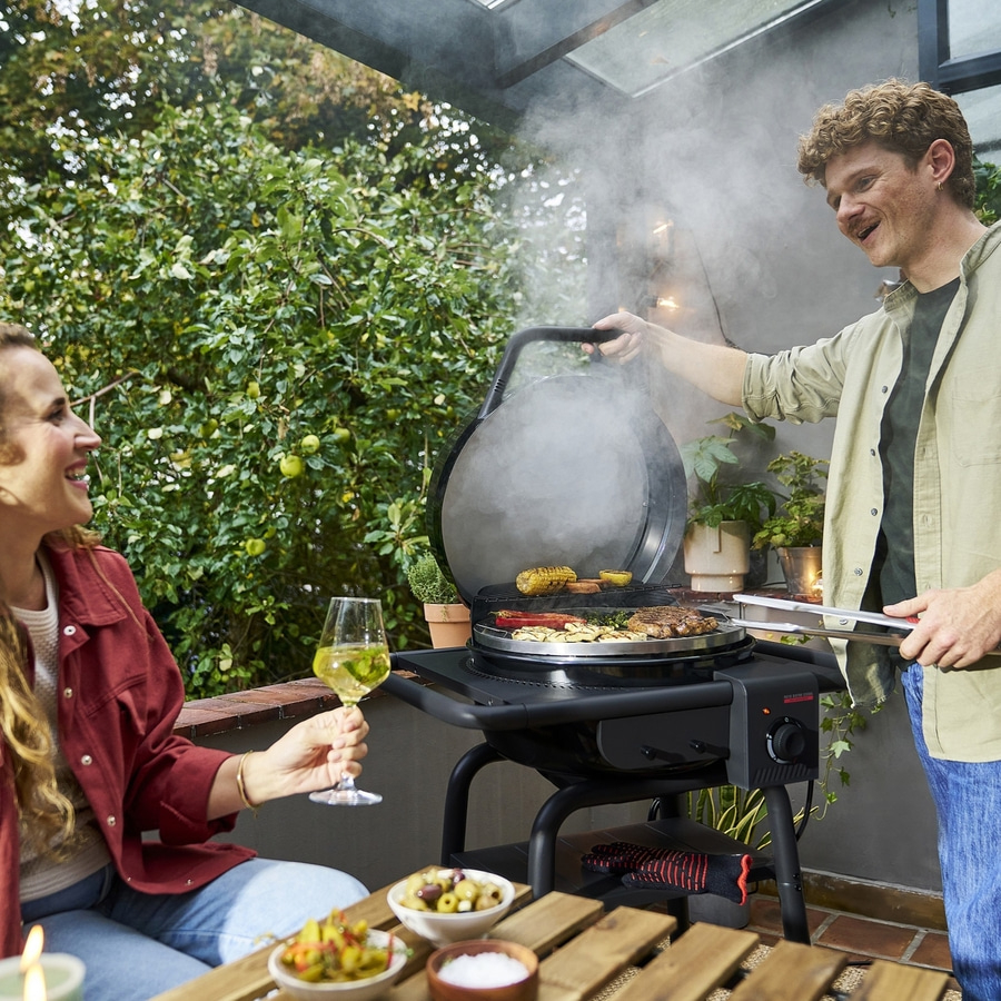 Char-Broil Hybridgrill Patio Bistro E2Coal Elektro + Kohlgrill 2in1 BBQ Grill