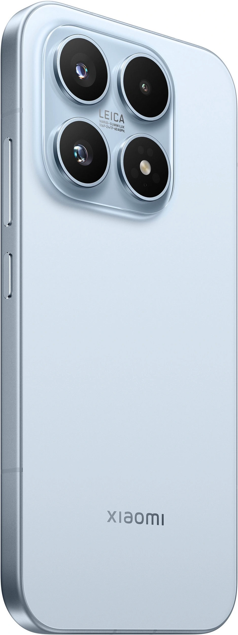 Ein blaues Xiaomi Smartphone mit Leica-Kamera-System.