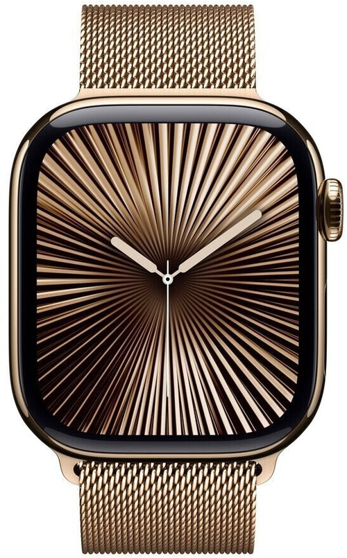 APPLE Watch S10 GPS+Cell 46 mm Titan Milanaisearmband gold MC7T4QF/A B-Ware