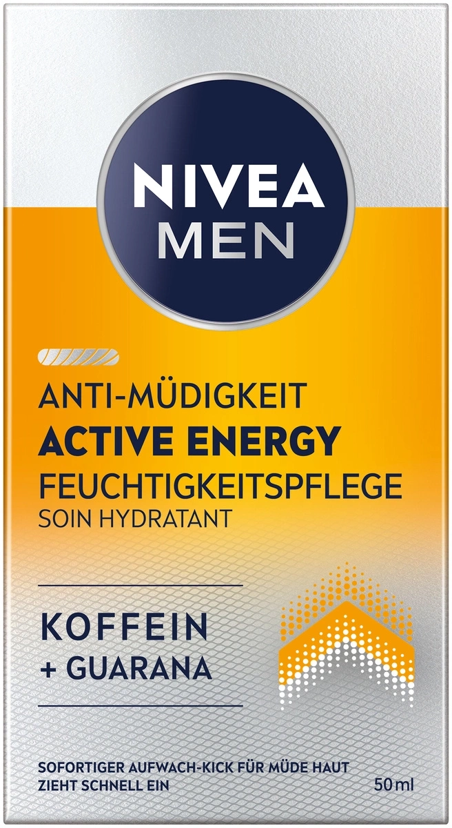 Nivea Men Active Energy Feuchtigkeitspflege, Anti-Müdigkeit, Koffein + Guarana, 50ml