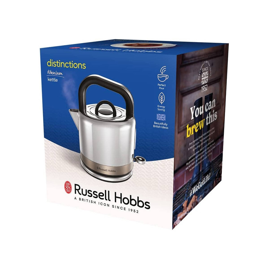 RUSSELL HOBBS Wasserkocher Distinctions 26422-70 Edelstahl Titanium 2400 W 1,5 l