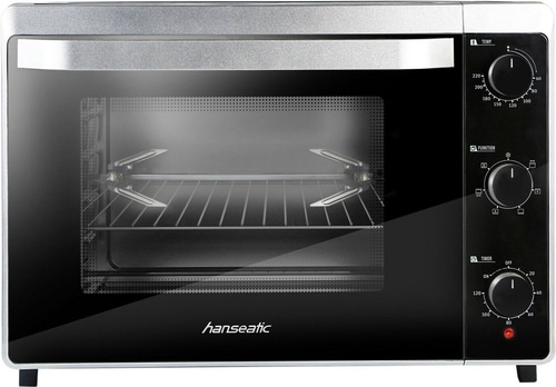 HANSEATIC Minibackofen XXL 42 Liter Garraum Drehspieß Grill OT42ML B-Ware