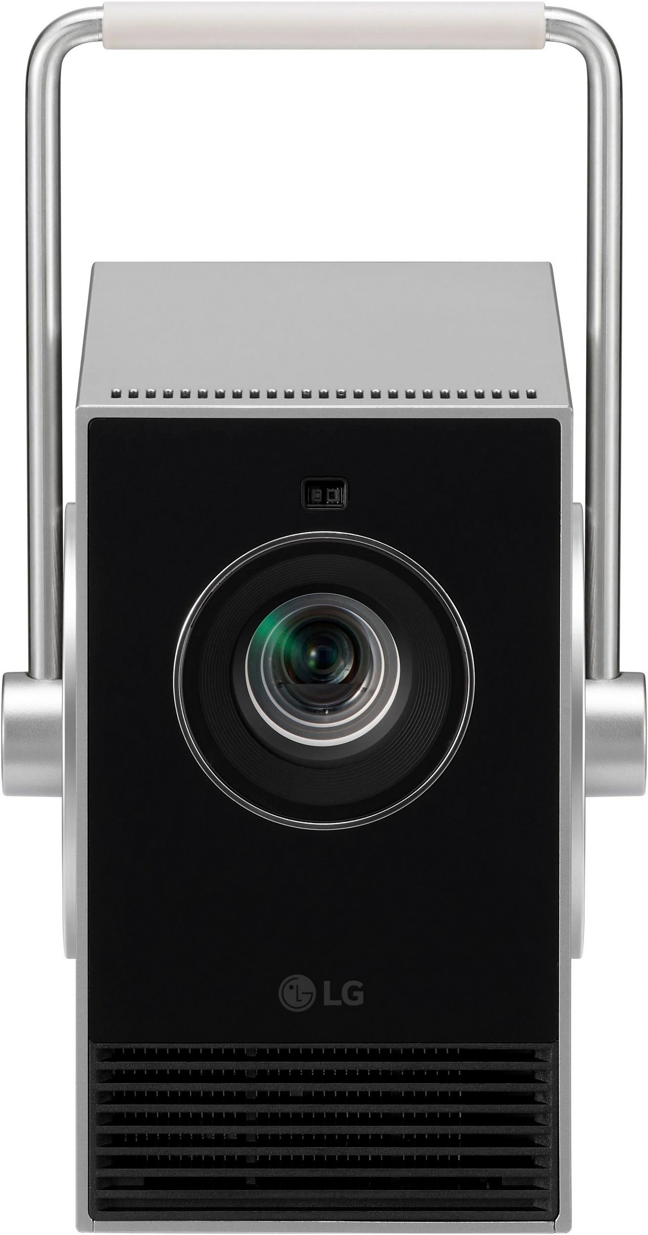 LG Projektor mit Metallgriff und Linse