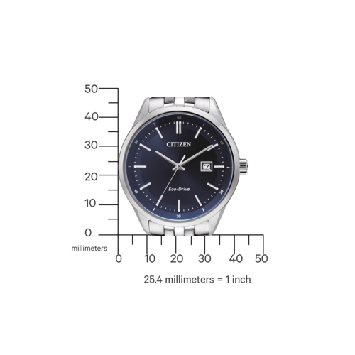 CITIZEN Herren Armbanduhr BM7251-53L Eco-Drive Saphirglas Titan 41 mm B-Ware