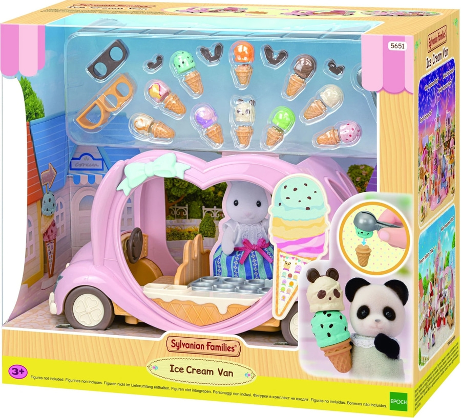SYLVANIAN FAMILIES Eiswagen 5651 Spielset ab 3 Jahren umbaubares Auto NEU