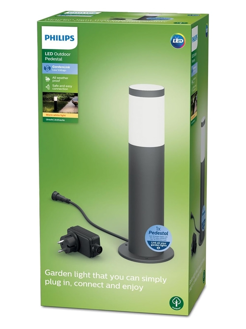 PHILIPS Utrecht LED Outdoor Sockelleuchte Starter Set Wegeleuchte Gartenleuchte