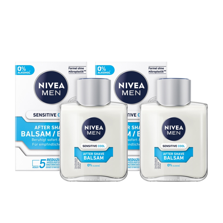 NIVEA MEN After Shave Sensitive Cool Balsam mild erfrischend 0% Alkohol 2x 100ml