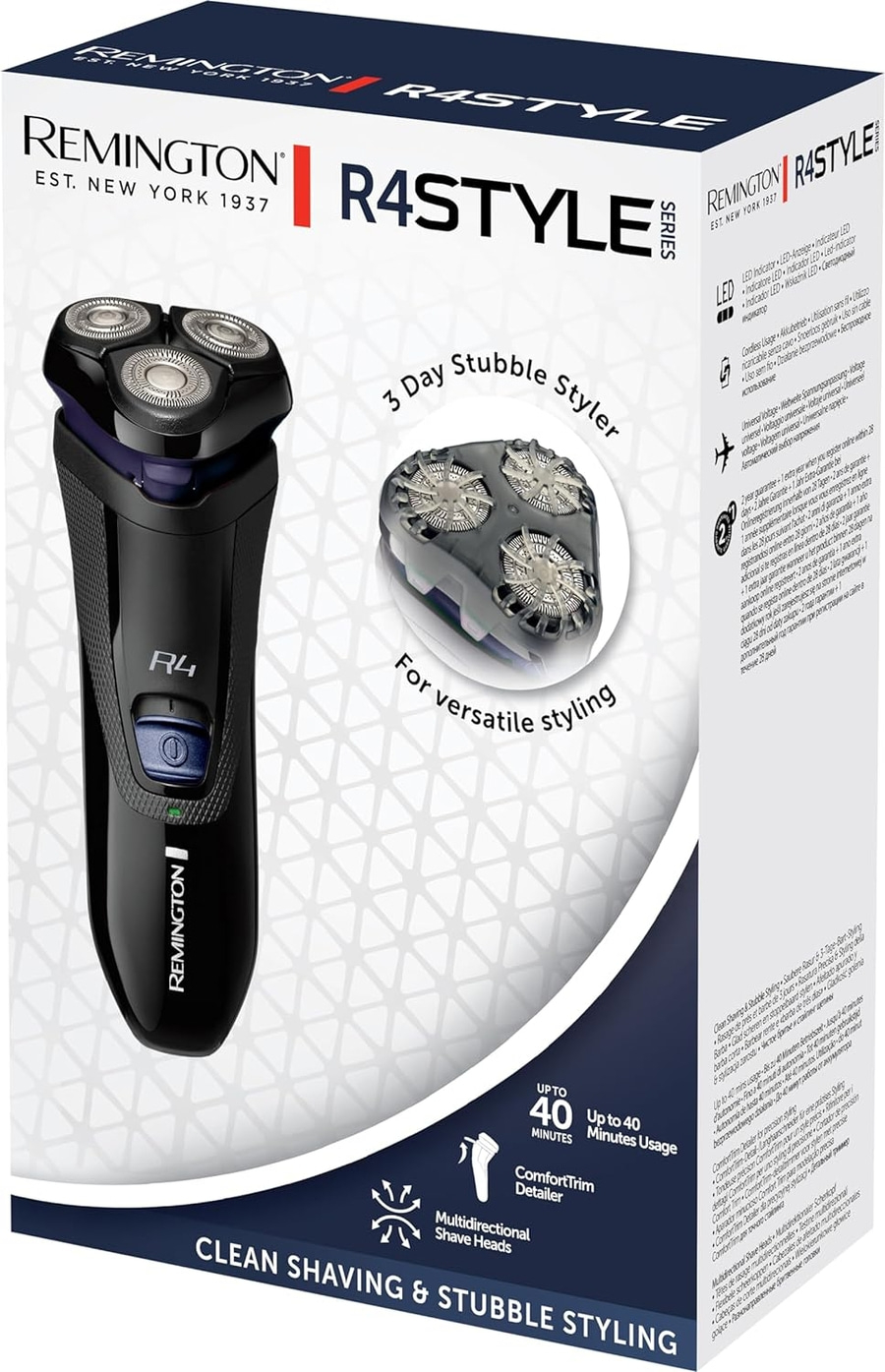 REMINGTON Rasierer R4 Style Series R4002 Rotationsrasierer Trimmer 3-Tage-Bart