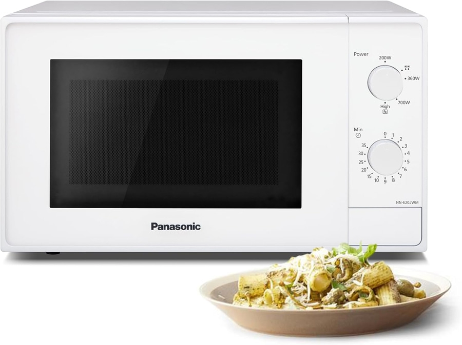 PANASONIC Mikrowelle 20 Liter 800 Watt 5 Stufen 25,5 cm Drehteller NN-E20JWMEPG