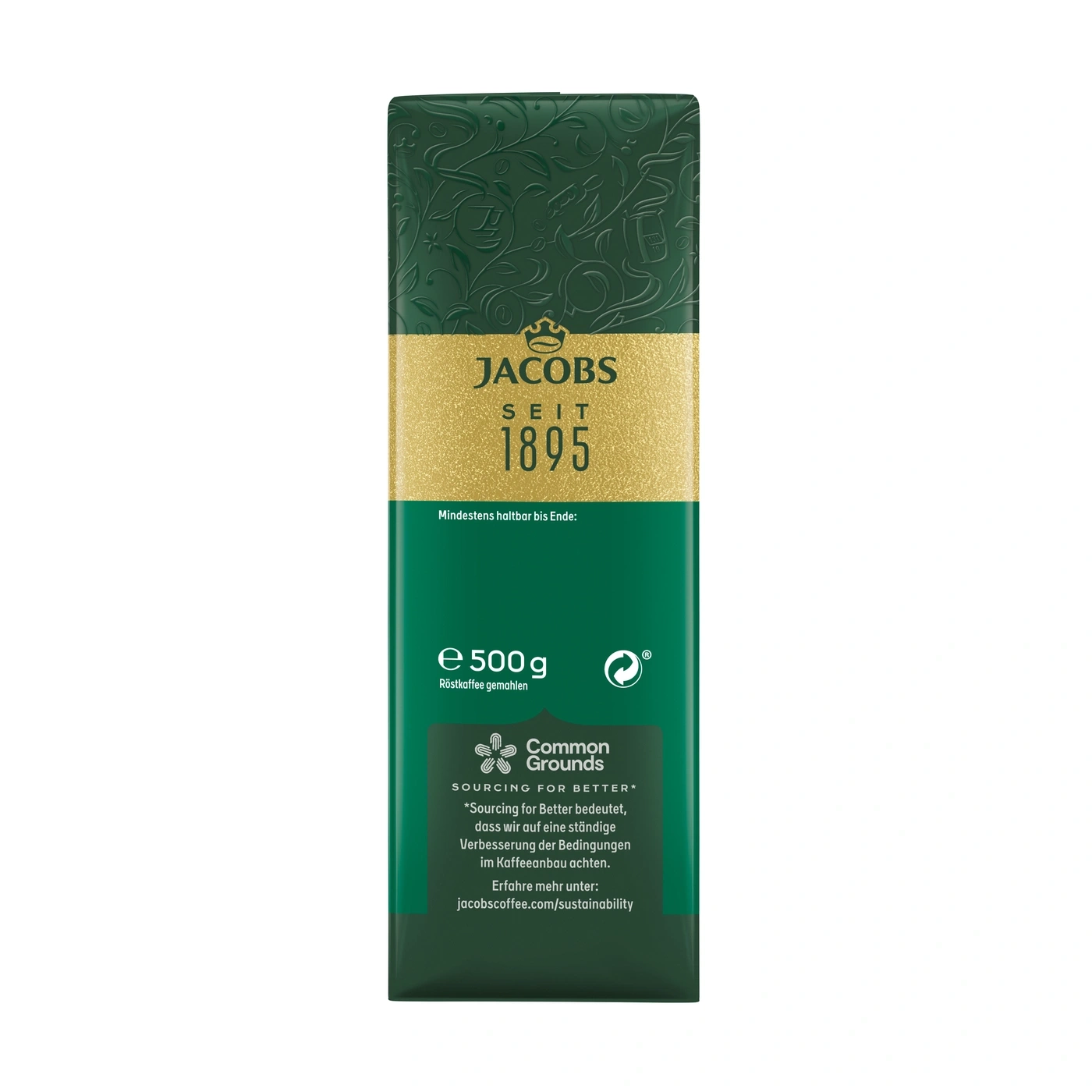 Jacobs Kaffee, Röstkaffee gemahlen, 500g, seit 1895, nachhaltig