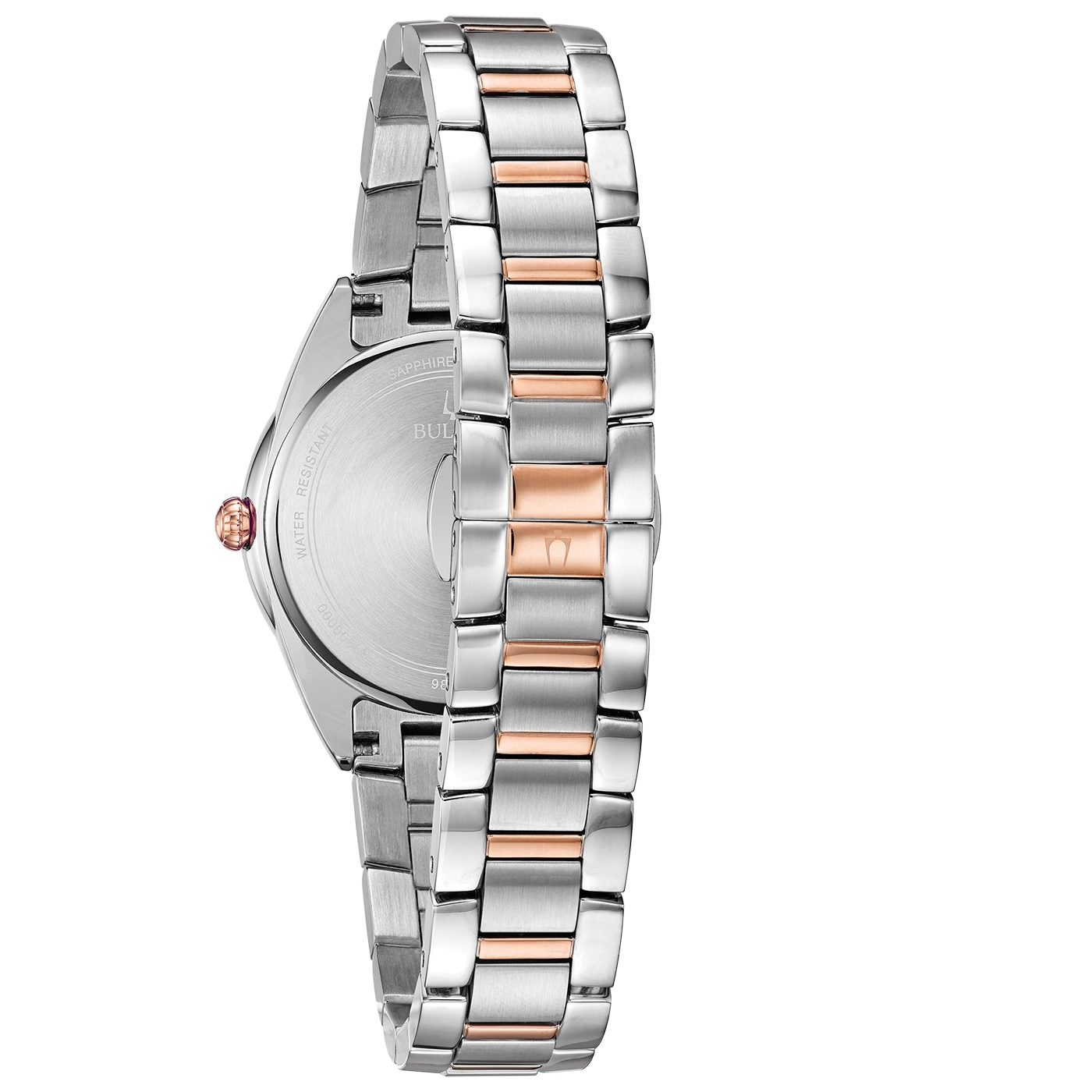 Bulova Damenarmbanduhr 98P183 Quarz Saphirglas roségold silberfarben 32mm B-WARE