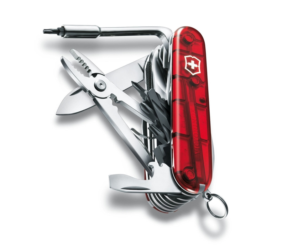 VICTORINOX CyberTool L Taschenmesser 1.7775.T 39 Funktionen rot transparent