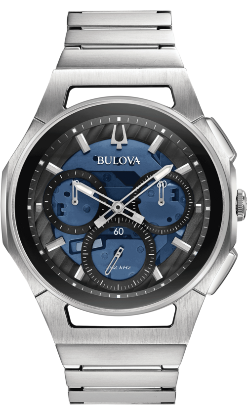 Bulova Herren Armbanduhr CURV 96A135 Herrenuhr Saphirglas Edelstahl 44mm B-Ware