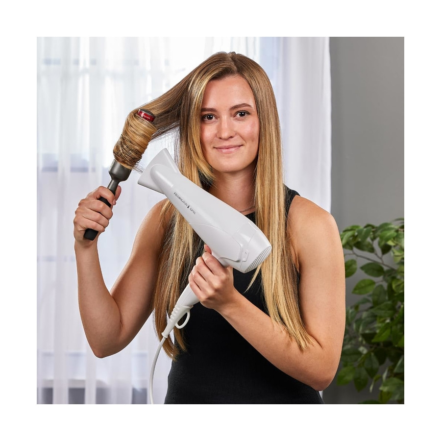 REMINGTON Ionen-Haartrockner D3199 Diffusor Stylingdüse Abkühlstufe 2200W Weiss