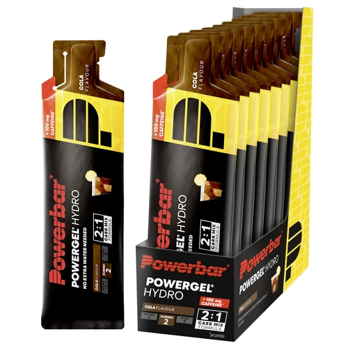 POWERBAR PowerGel Hydro Cola 9x67ml High Carb Energie Gel Natrium 100mg Koffein