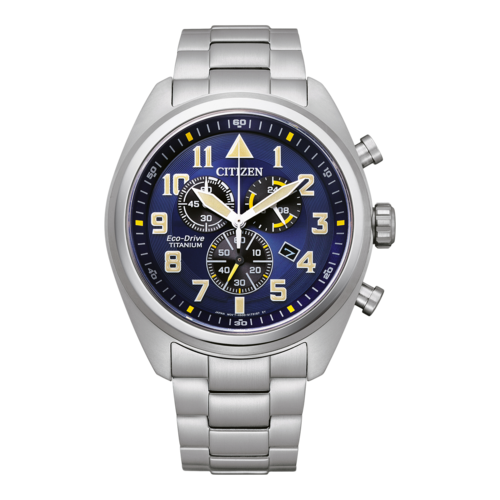 CITIZEN Herren Armbanduhr AT2480-81L Solaruhr Titan Chronograph 43mm B-Ware