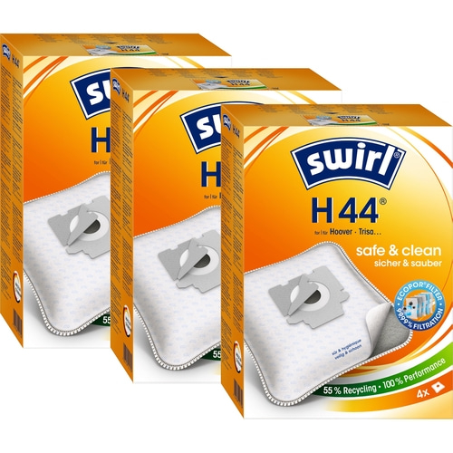 SWIRL Staubsaugerbeutel H 44 EcoPor® Hoover Eta Trisa 12 Beutel