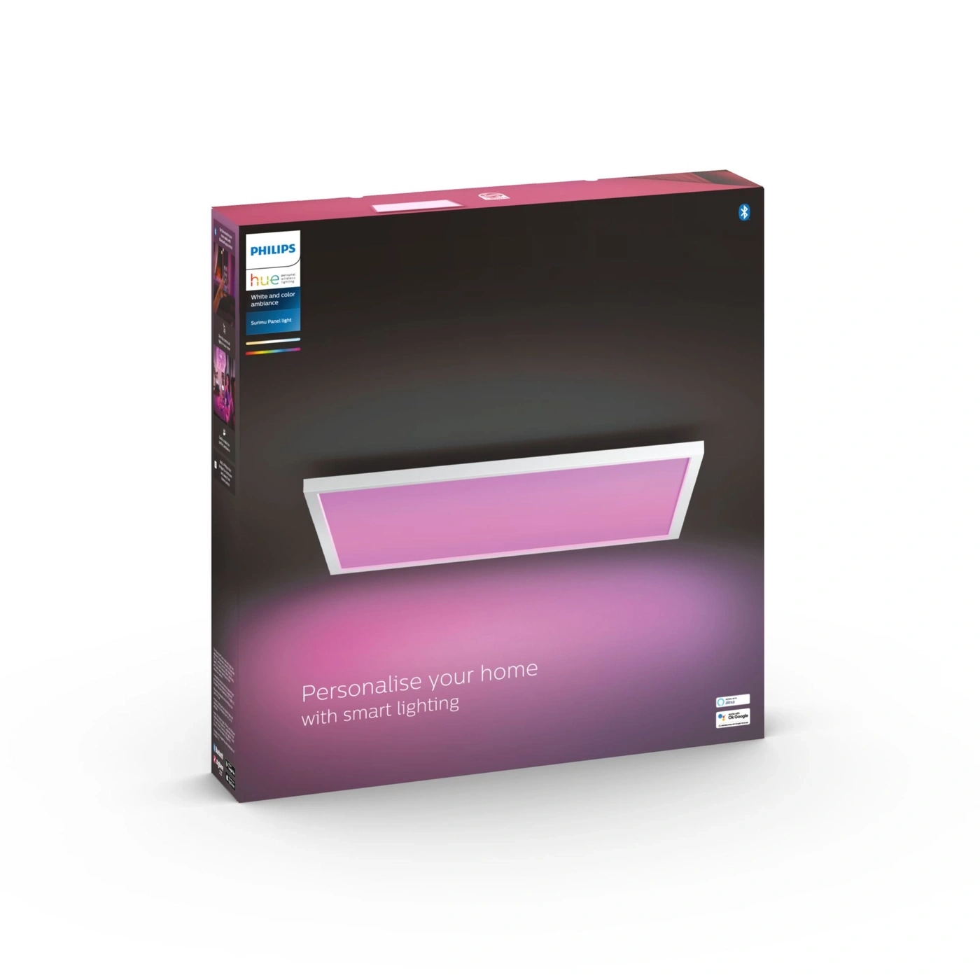 Philips Hue Smart Panel light box with purple lighting
