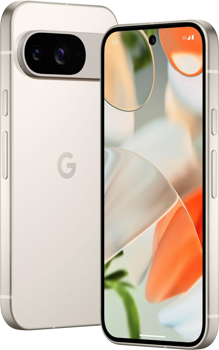 Google Pixel 7 Pro Smartphone, hellbeige, mit zwei Kameras und Display