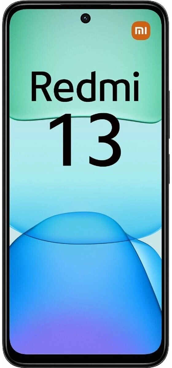 Das Handy zeigt die Beschriftung Redmi 13 und das Mi-Logo.