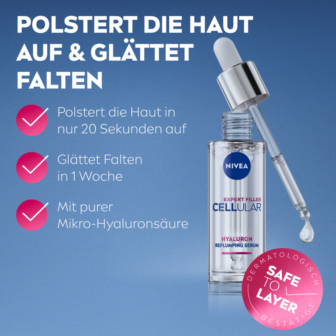 NIVEA LUMINOUS630® Skin Glow Instant Serum +Expert Filler Hyaluron +Tagespflege