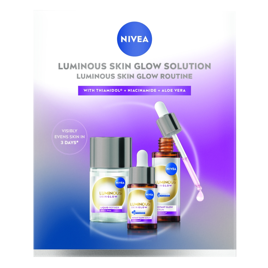 Nivea Hautpflegeprodukte für strahlende Haut, Serum mit Pipette.